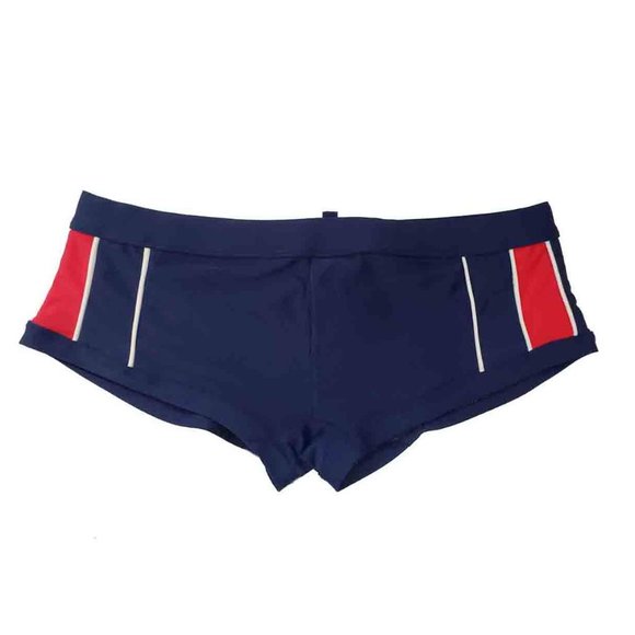 Dsquared2 Swim Briefs Trunks Red White Blue Stretch Men's USA 34 - Picture 1 of 3
